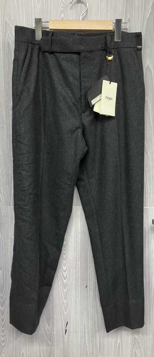 FENDI|フェンディ|ウールパンツ|FB0720 AGYD F0UU|スラックス|テーパード