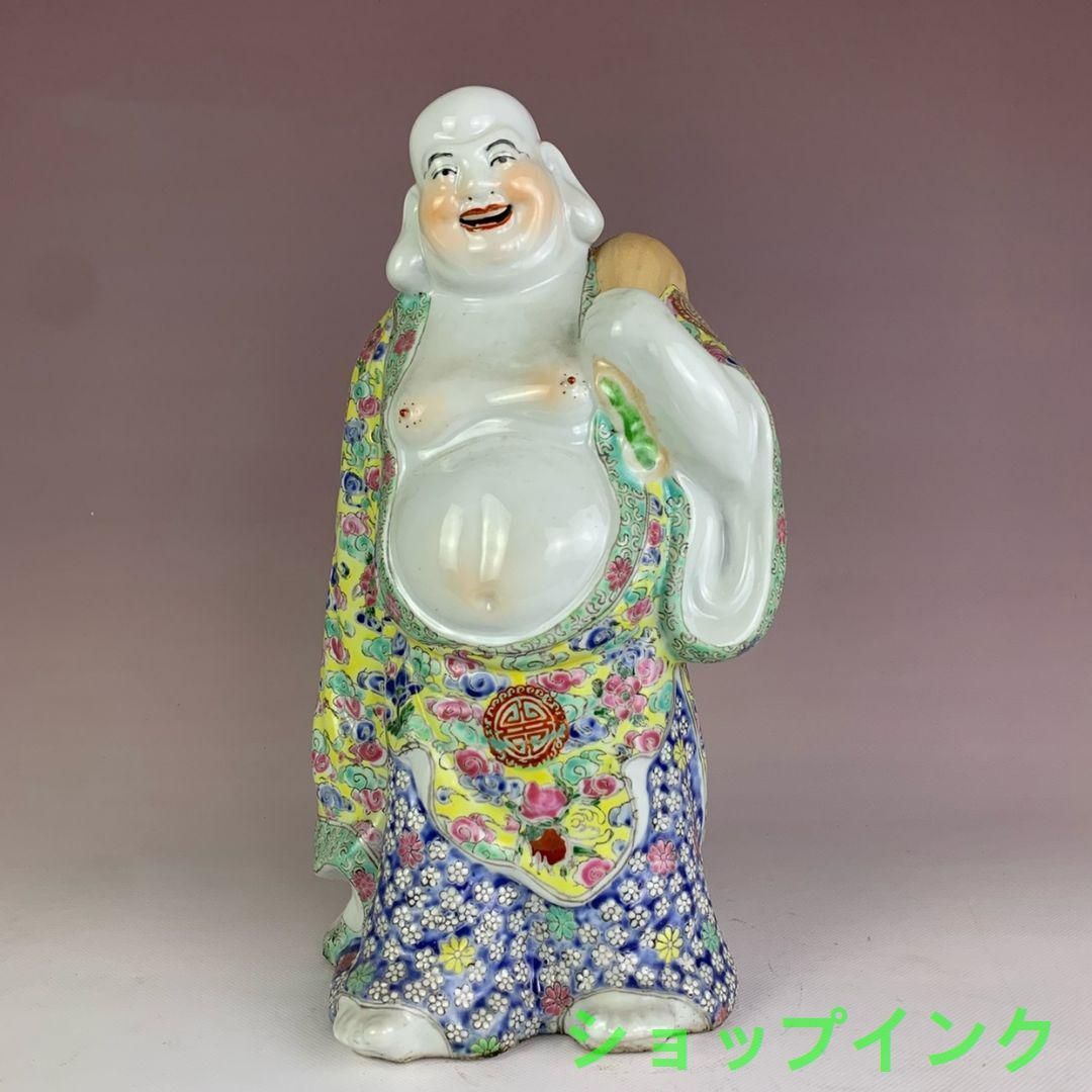 布袋さん彫像  陶磁器 装飾品 現代工芸品 美術品 置物 布袋さん彫像 陶磁器 装飾品 現代工芸品 美術品 置物 - メルカリ