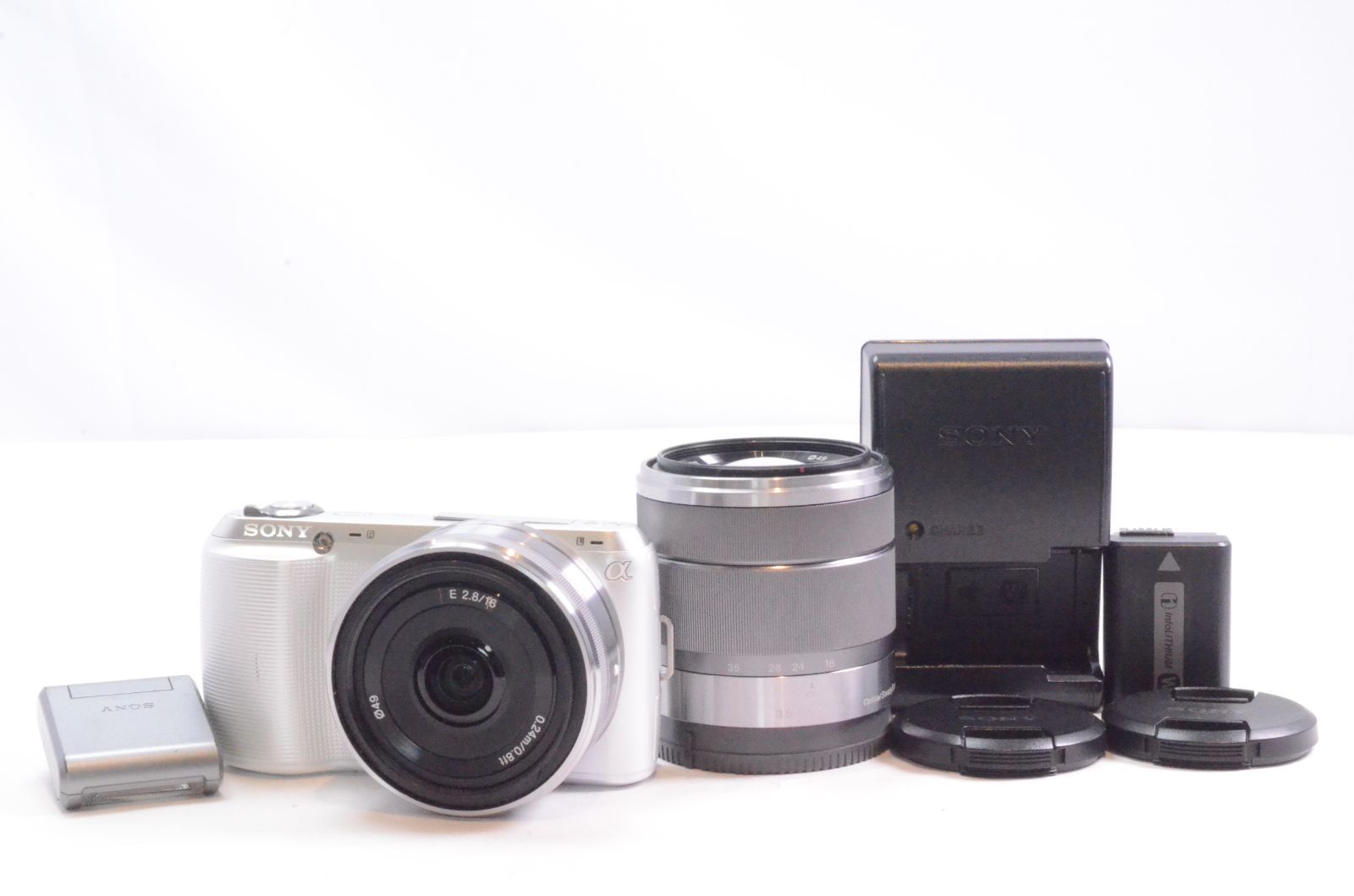 ソニー SONY ミラーレス一眼α NEX-3 ダブルレンズキット ブラック NEX-3D/B Sony ソニー α NEX-C3 ダブルレンズキット ホワイト ソニー SONY