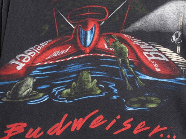 雰囲気抜群‼️90s BUDWEISER バドワイザー カエル アニマル XL 雰囲気抜群‼️90s BUDWEISER バドワイザー カエル アニマル XL
