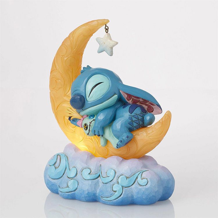 新品【Disney Traditions】スティッチ ムーン スクランプ フィギュア スティッチ ムーン スクランプ 約19.4cm リロ アンド