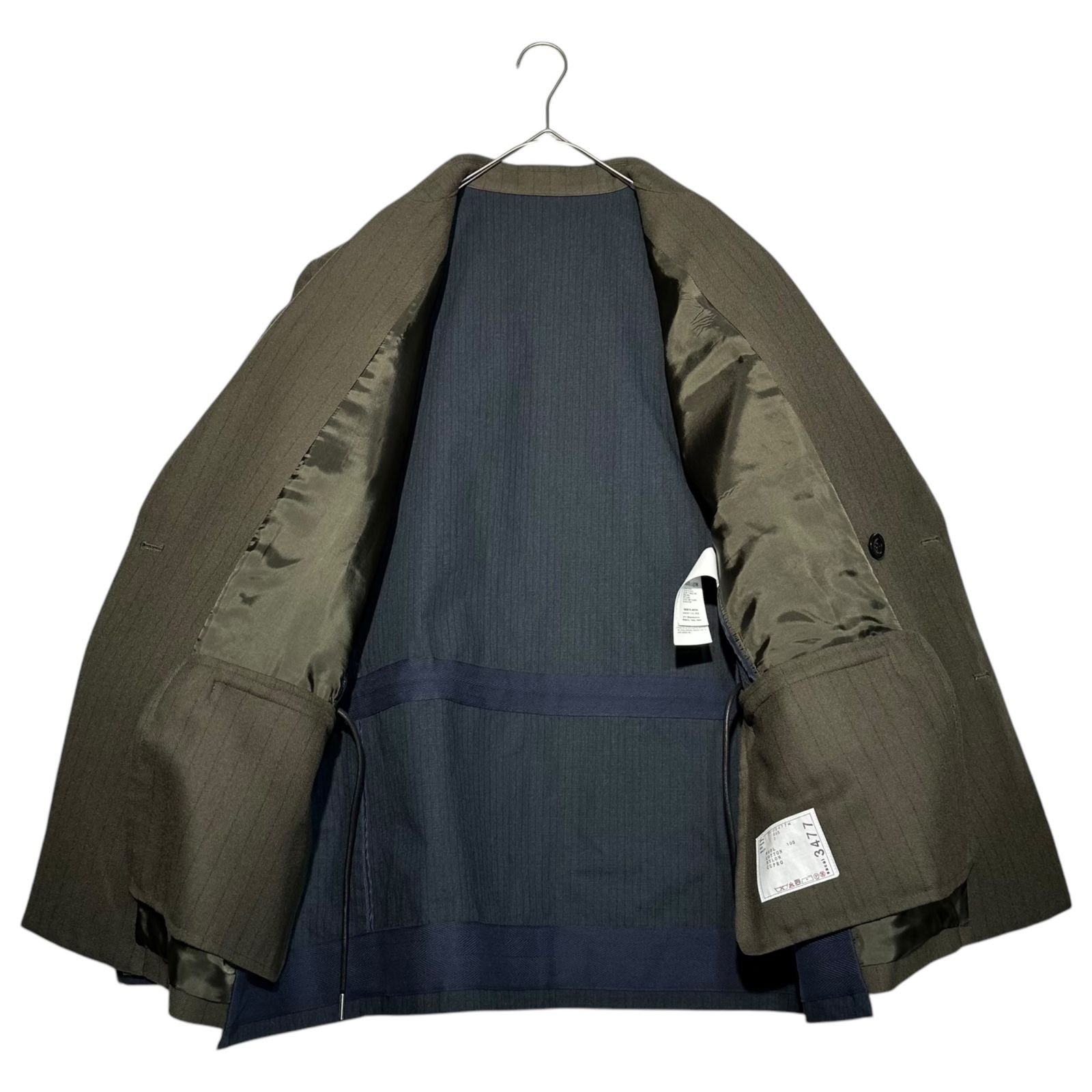 sacai(サカイ) 24AW Chalk Stripe × Rip Stop Jackt チョーク