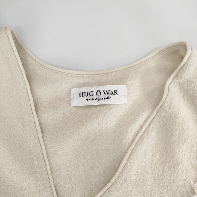 レビュー高評価商品 HUG O WaR ポリエステル プルオーバー ハーフボタン ブラウス トップス