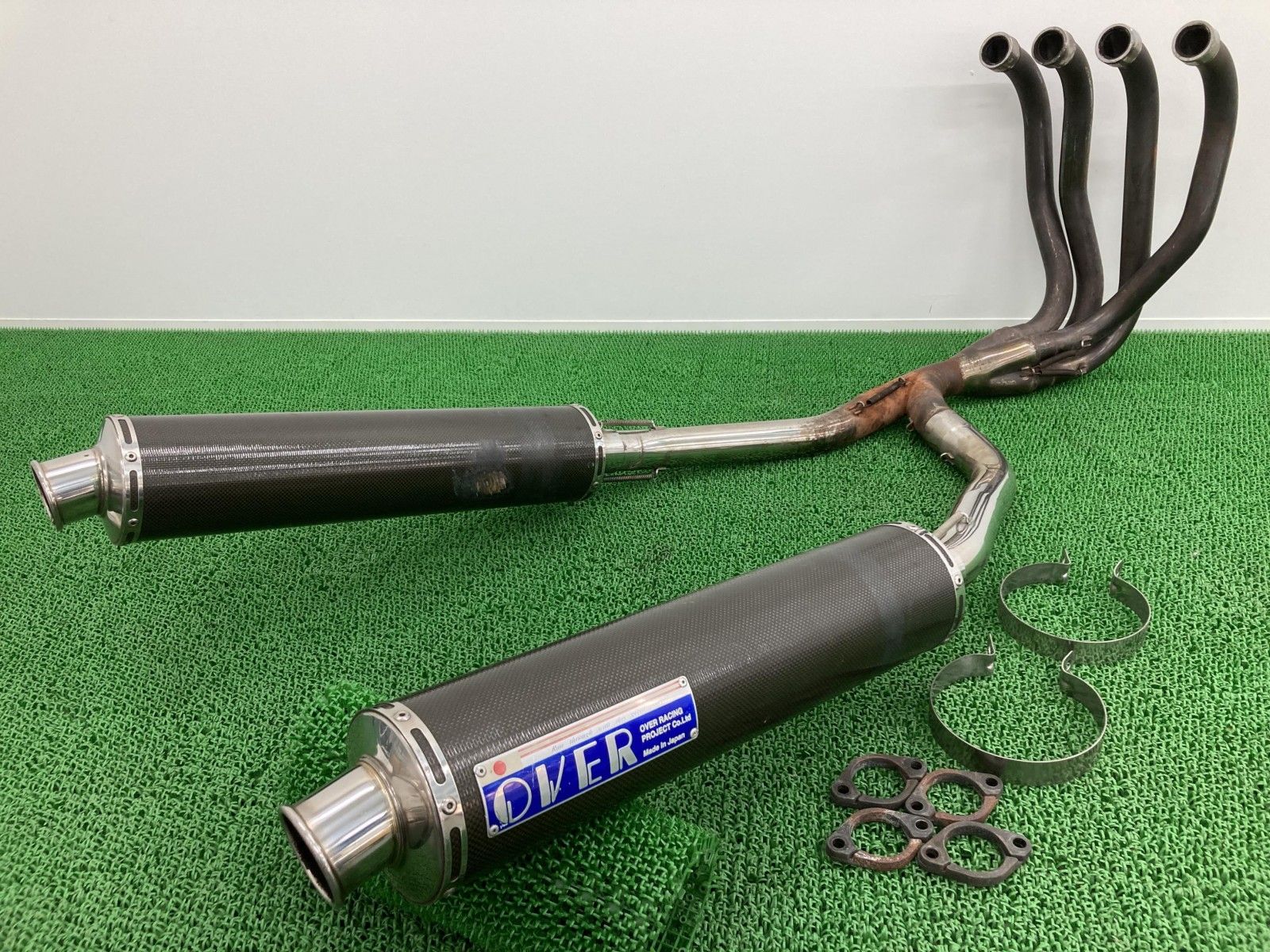 OVER製ZZ-R1100 マフラー 社外 バイク 部品 OverJapan ZX1100D ZXT10D