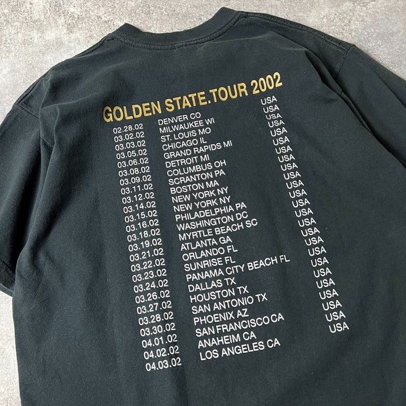 00s bush 2002 GOLDEN TATE TOUR プリント 半袖 Tシャツ L / 00年代