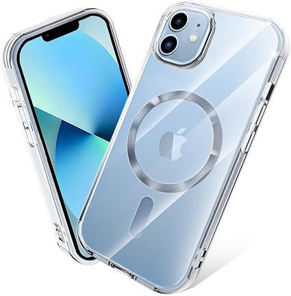 caiyunnlai iPhone11 ケース MagSafe対応 クリア 耐衝撃 アイフォン11 スマホケース ［二層TPUバンパーデザイン］米軍規格 ワイヤレス充電対応 いpほね11 カバー ストラップホール付き 透明 軽量 黄ば