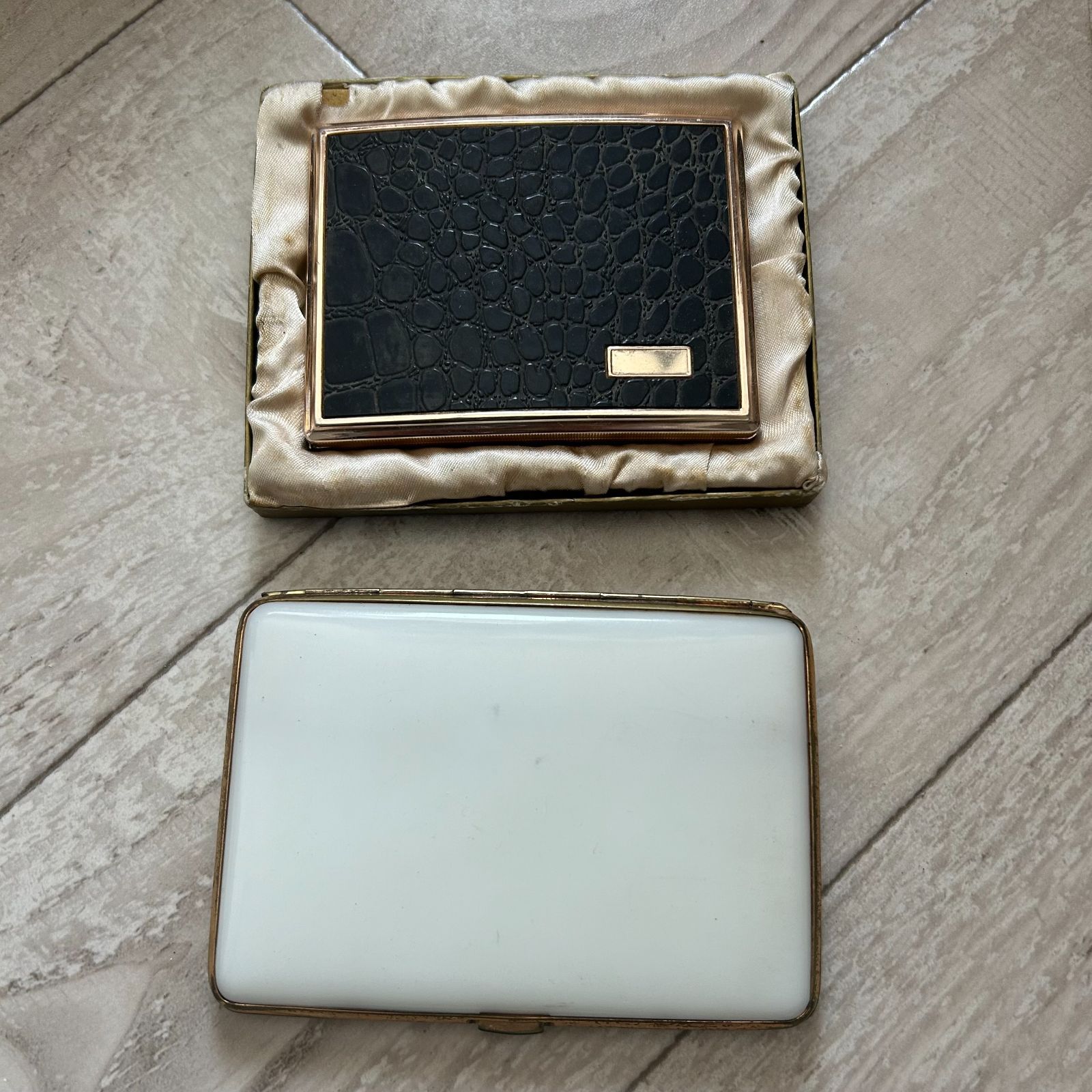 ヴィンテージ シガレットケース シガーケース 2個セット