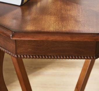 アメリカンスタイルのオールソリッドウッド八角形の電話テーブル