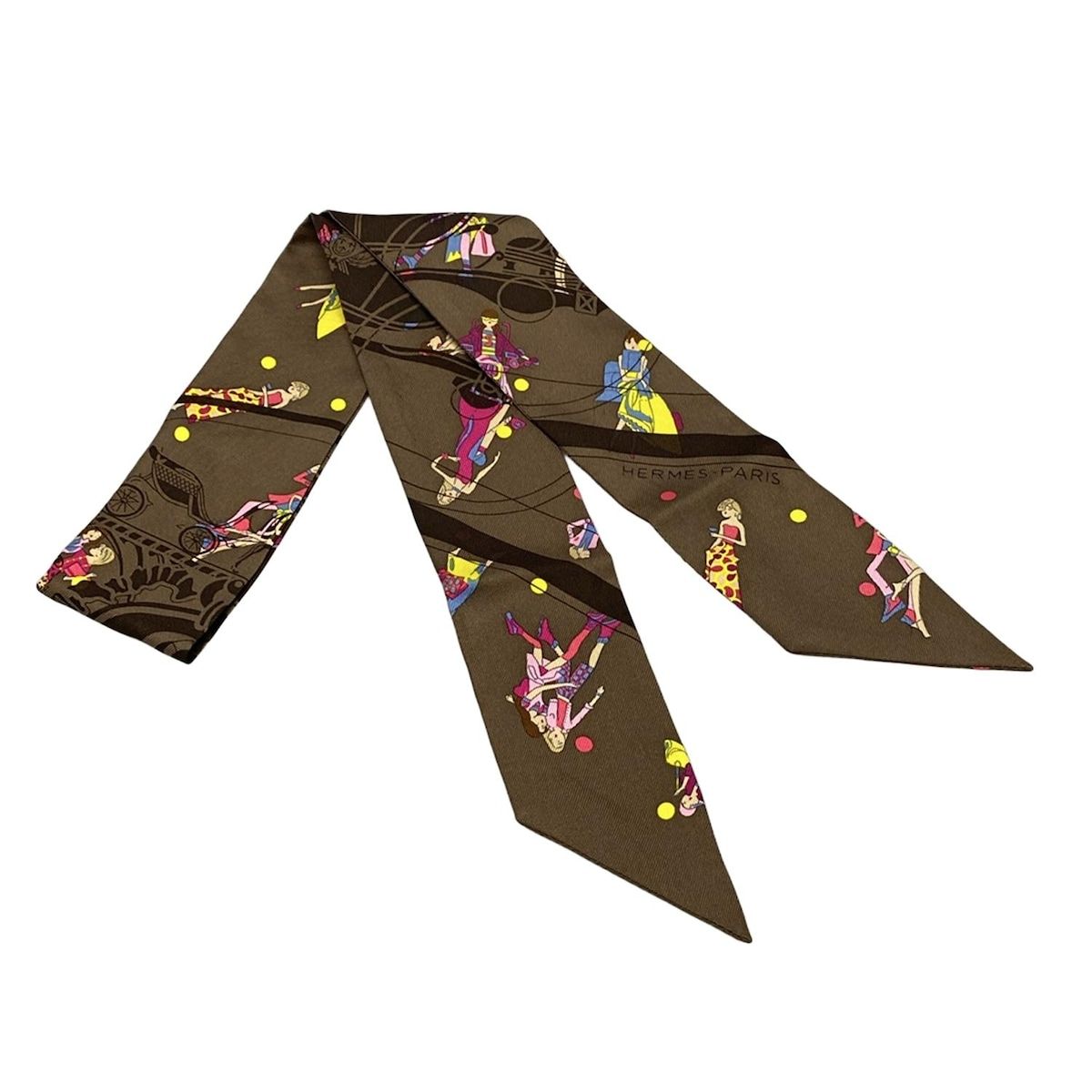 エルメス HERMES ツイリー マロン×ローズヴィフ×マルチ エクリプスパリ  