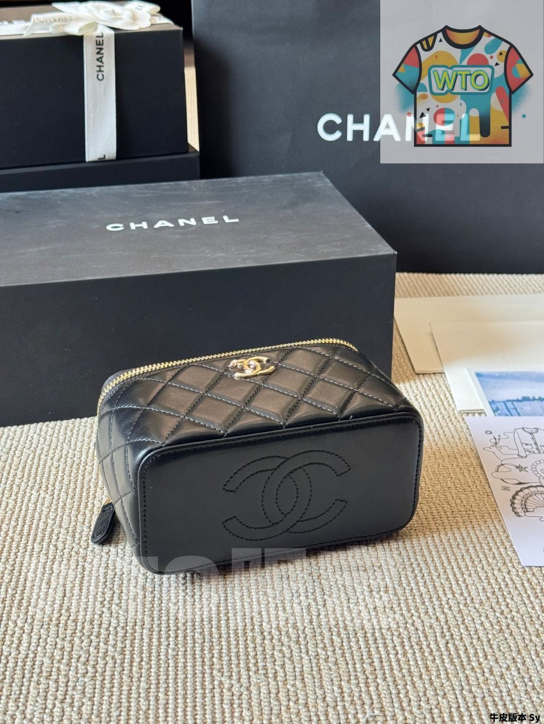 CHANEL ロゴ 入り ピンク ベルト ボックス付き 春 夏 ヴィンテージ 今日特価】Vintage Chanel カンポン 斜め掛けバッグ - Chanel