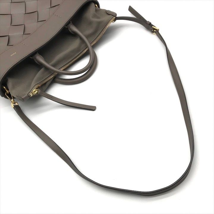 美品 SAZABY サザビー レザー 2WAY ハンド ショルダー バッグ モカ k5318 美品 SAZABY サザビー レザー 2WAY ハンド ショルダー バッグ モカ