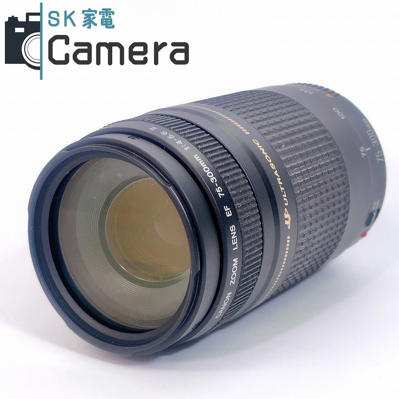 Canon EF 75-300mm F4-5.6 II USM キャノン キャップ 付 #17 【公式 