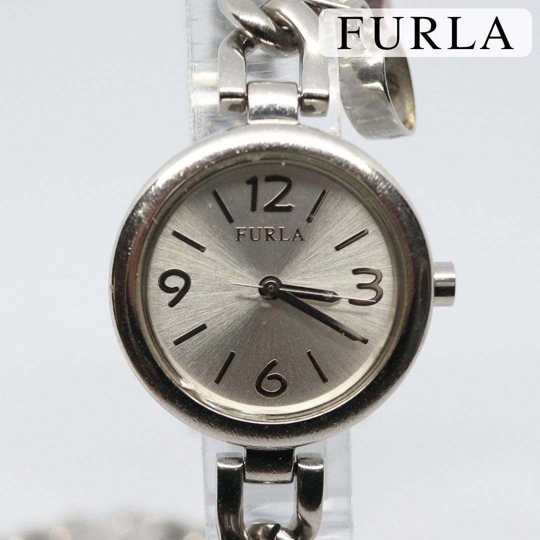 稼働品】FURLA フルラ STEEL COLECTION レディス 腕時計