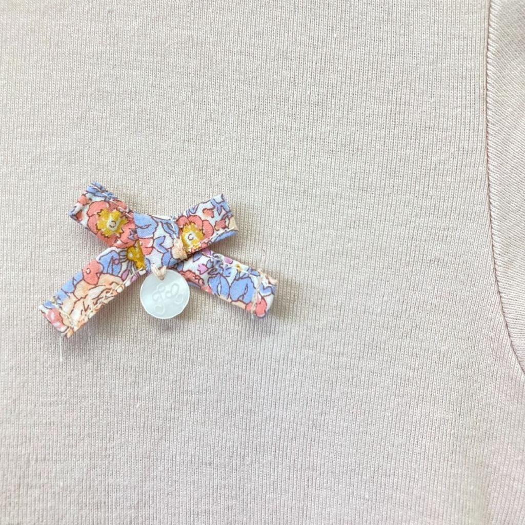 タルティーヌエショコラグレー刺繍入りワンピース 130cm タルティーヌ