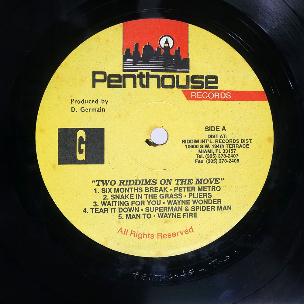 ジャマイカ盤 VA/TWO RIDDIMS ON THE MOVE/PENTHOUSE DGLP17 LP