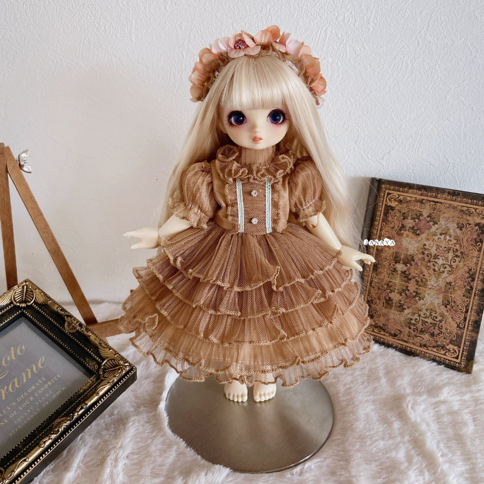 WH09 BJD 1/3 人形 ドール　用ウィッグ カツラ 耐熱 ハンドメイド AX82 BJD 1⁄3 人形 ドール 用ウィッグ カツラ 耐熱 ハンドメイド
