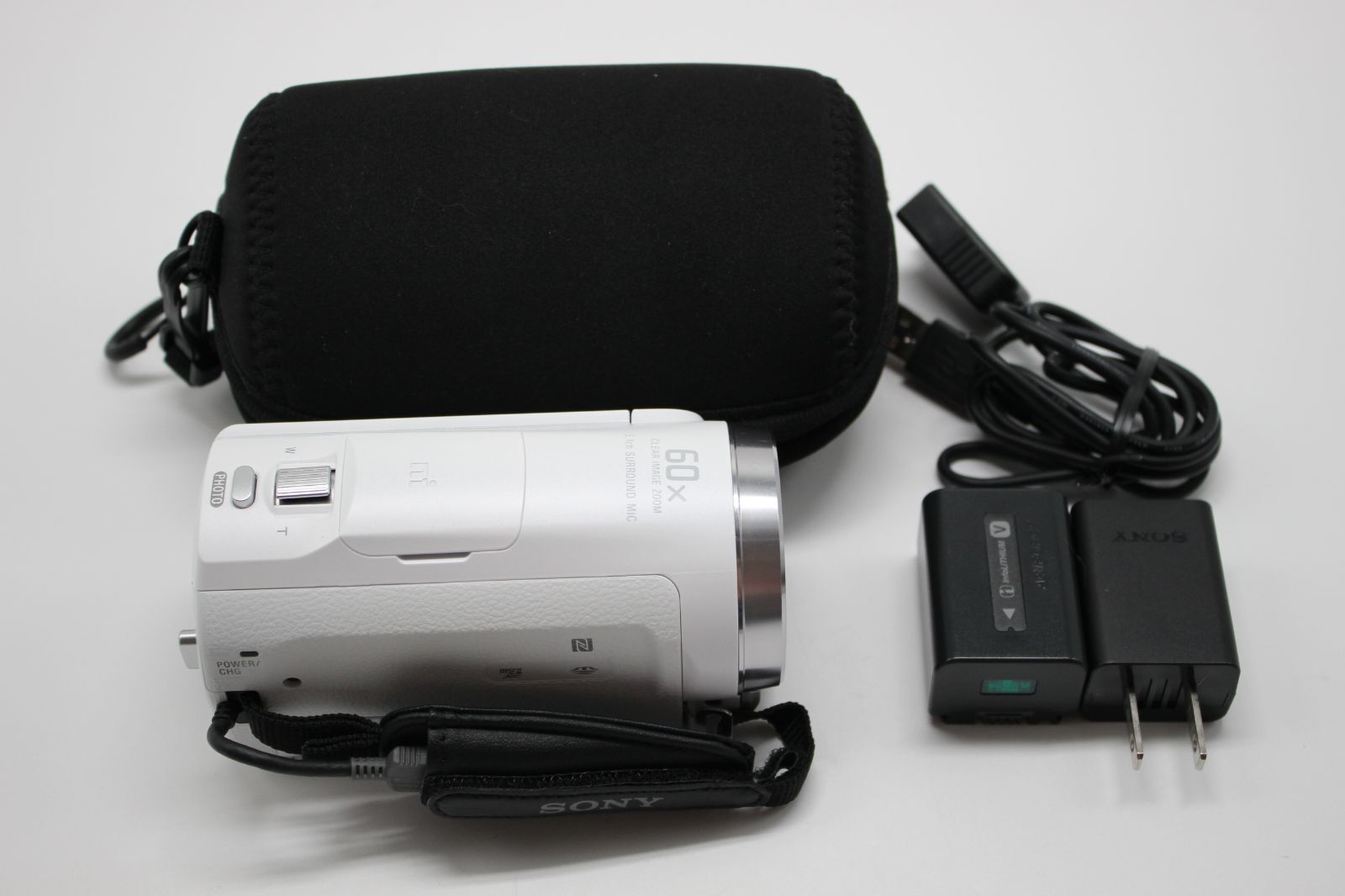 □ほぼ新品□ SONY Handycam HDR-CX680 ホワイト HDR-CX680 W ＊23217 - メルカリ