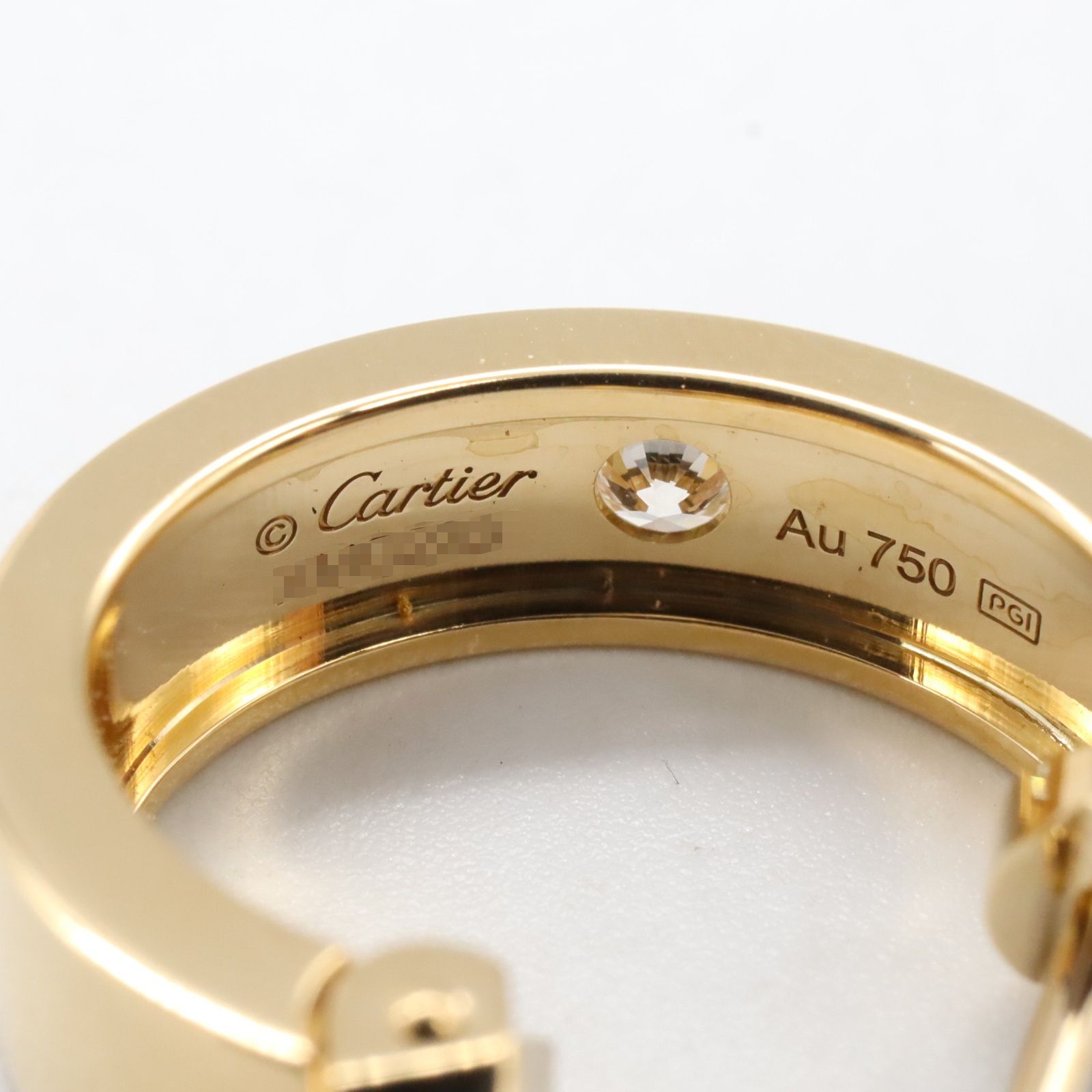 Love single stud earring イエローゴールド　ピアス Love single stud earring イエローゴールド ピアス