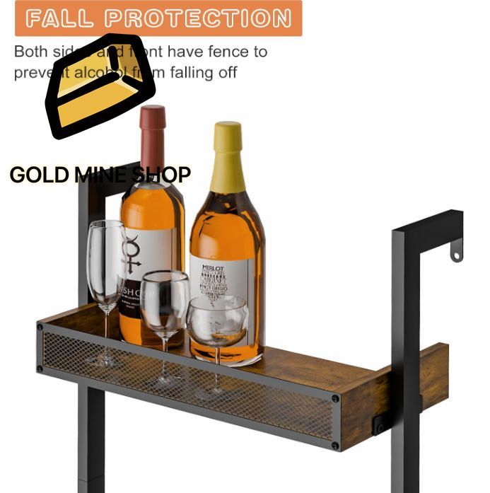 5段自立式ワインラック 50本ワインラックシェルフ壁取り付けフェンス ワインボトルホルダーディスプレイシェルフ キッチン ダイニングルーム バー 木製 リカーストレージ 長さ17.28インチ×幅7.95インチ×高さ68.5インチ MARWIL-DEMENAGEMENTS_CH