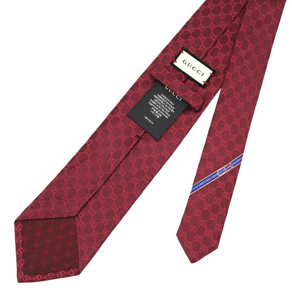 新品 グッチ GUCCI ネクタイ GGパターン レッド - メルカリ 