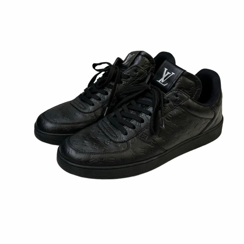 ルイヴィトン LOUIS VUITTON リヴィオリラインスニーカー レザー 7 26cm 黒 ブラック MS 0272 メルカリ