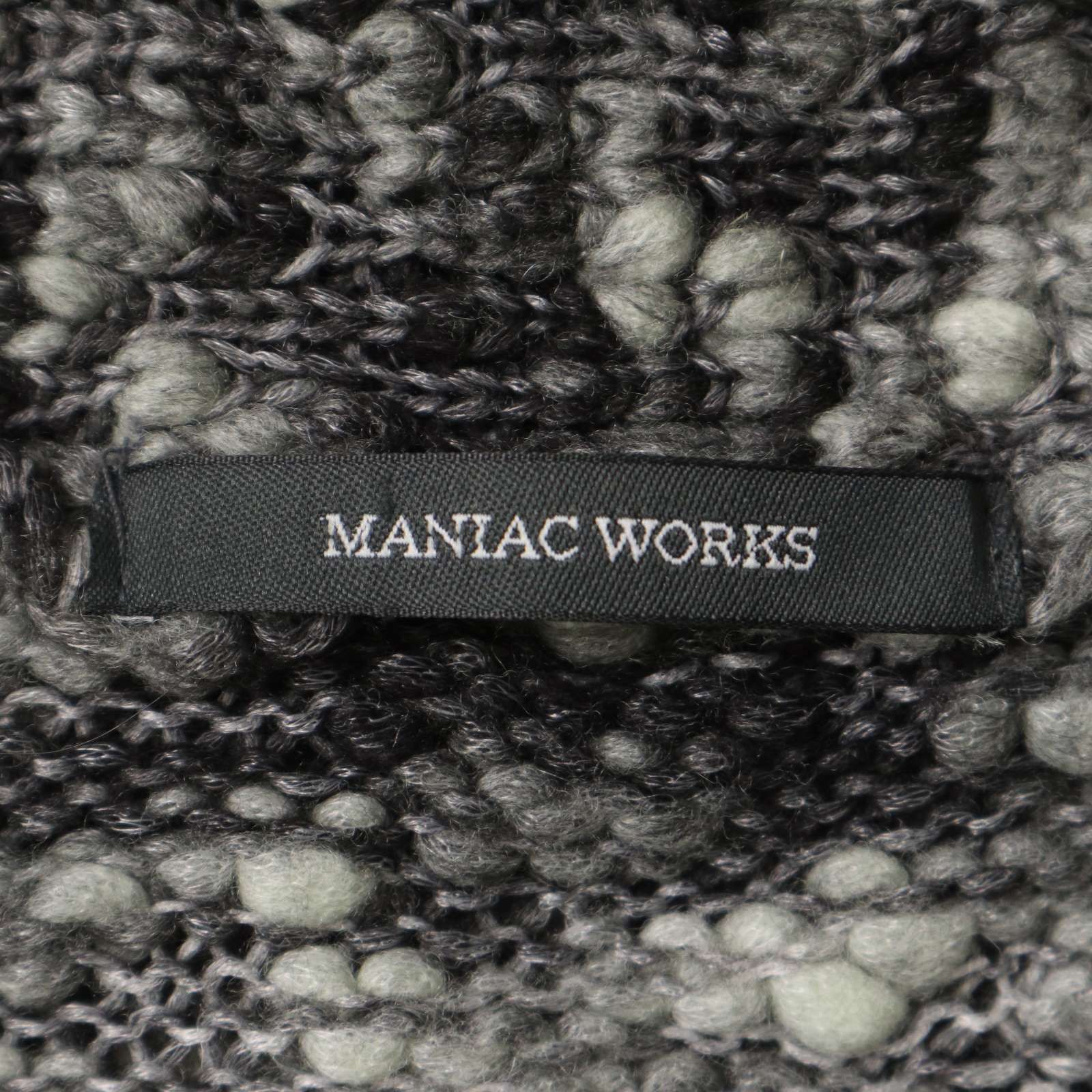 MANIAC WORKS マニアックワークス 秋冬 ウール混☆ メランジ ショール 