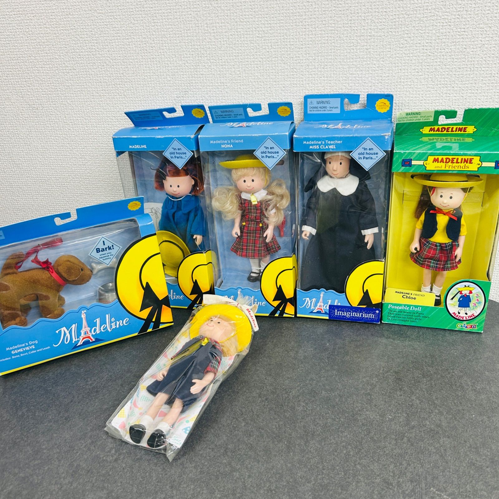 EDEN エデン社製 等 マドレーヌちゃん 人形 MADELINE 8inch Poseable Doll 6点セット まとめて