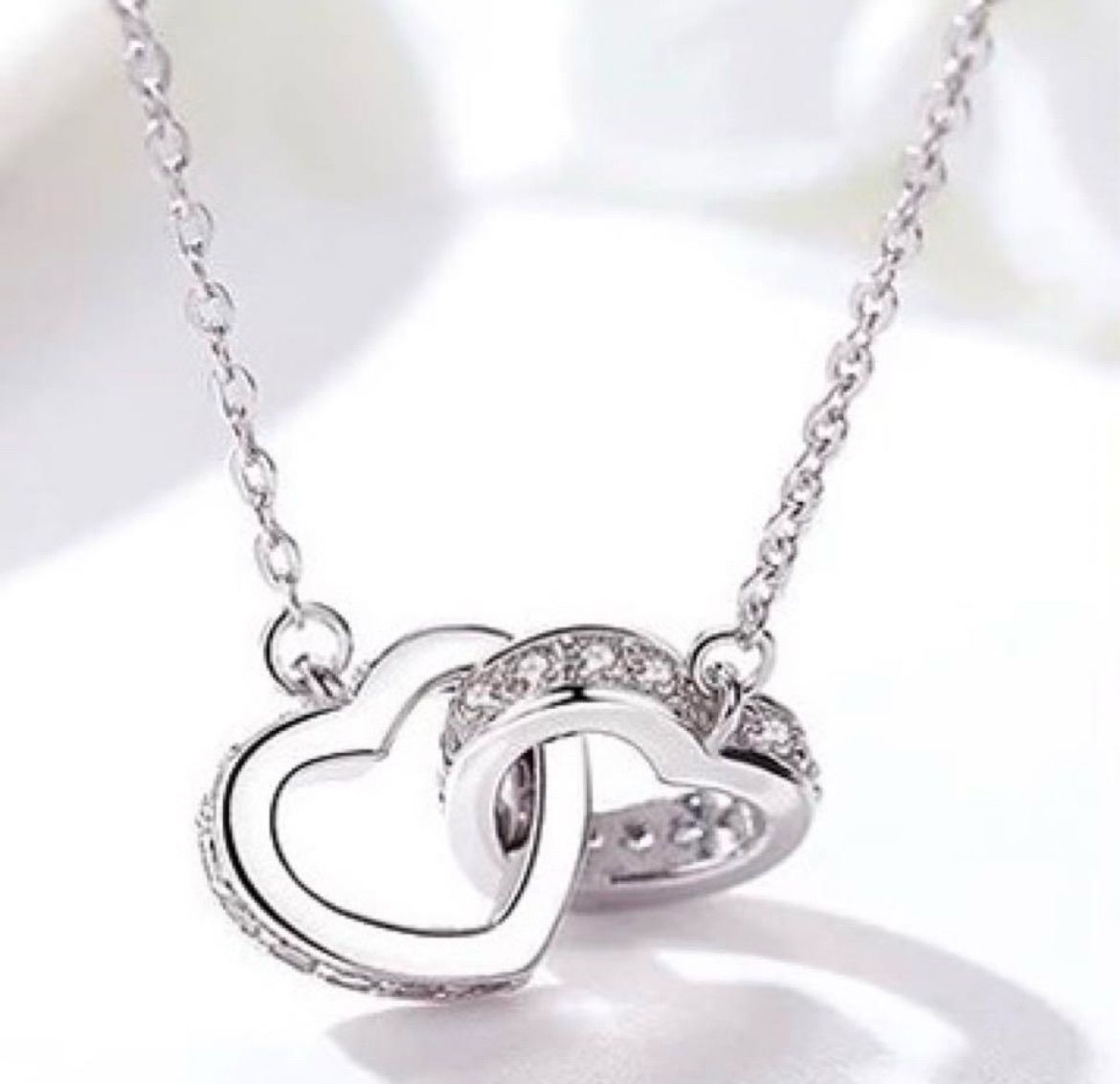【最短翌日配送】 N011 ギフト箱無料 人気 CZダイヤ ハートSilver925 ネックレス お見逃しなく！