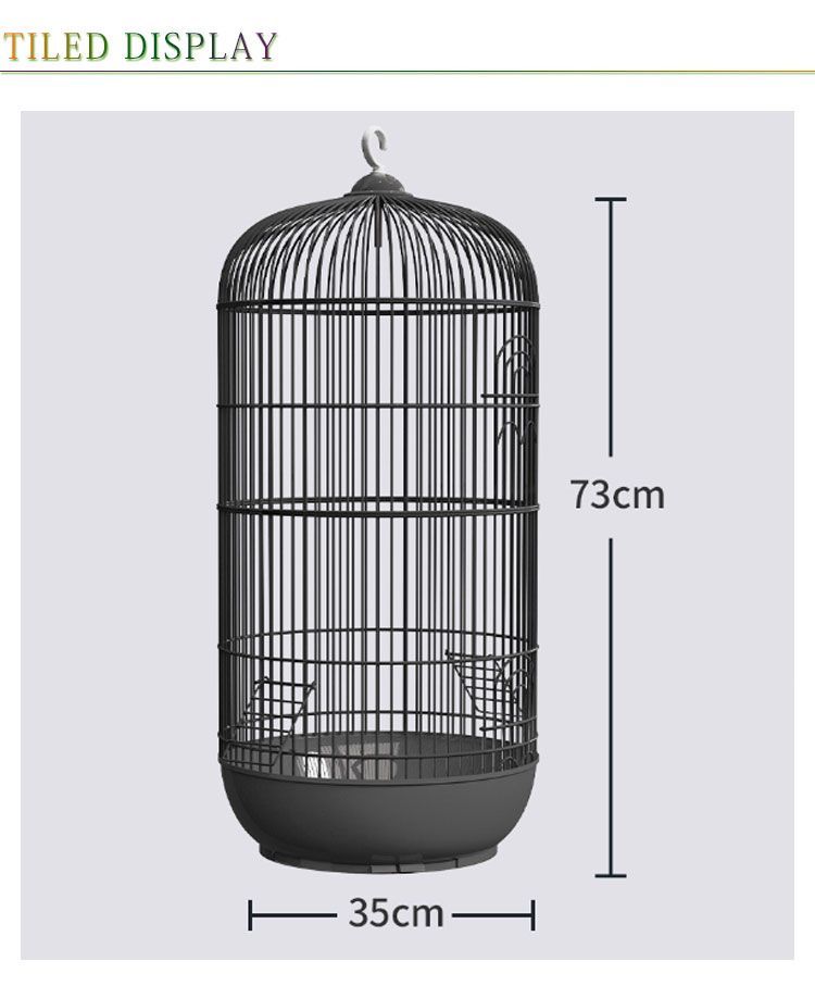 【激安通販 オンラインショップ】日用品 鳥かご バードケージ 鳥小屋 鳥 直径34cm 高さ70cm 多頭飼い スタンド