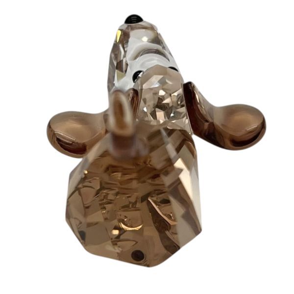 極美品】SWAROVSKIスワロフスキーバセットバウンド犬置物