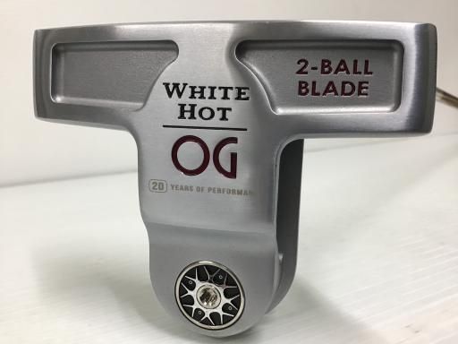 オデッセイ WHITE HOT OG 2-BALL BLADE TOUR LINED 34インチ パター PT STROKE LAB フレックスその他 メンズ 男性用 右利き 右用 Bランク ゴルフクラブ