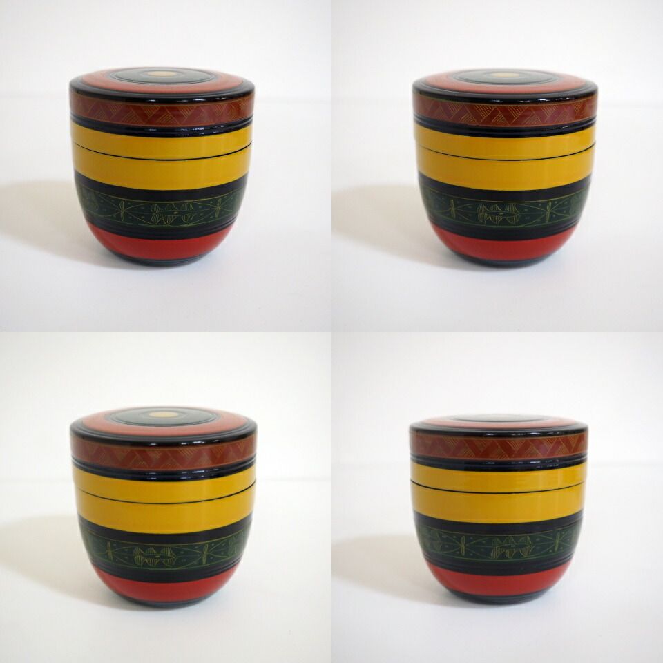 宗峰 唐物写 独楽 中棗 共箱 茶道具