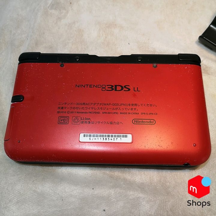 3DS LL レッドXブラック - メルカリ