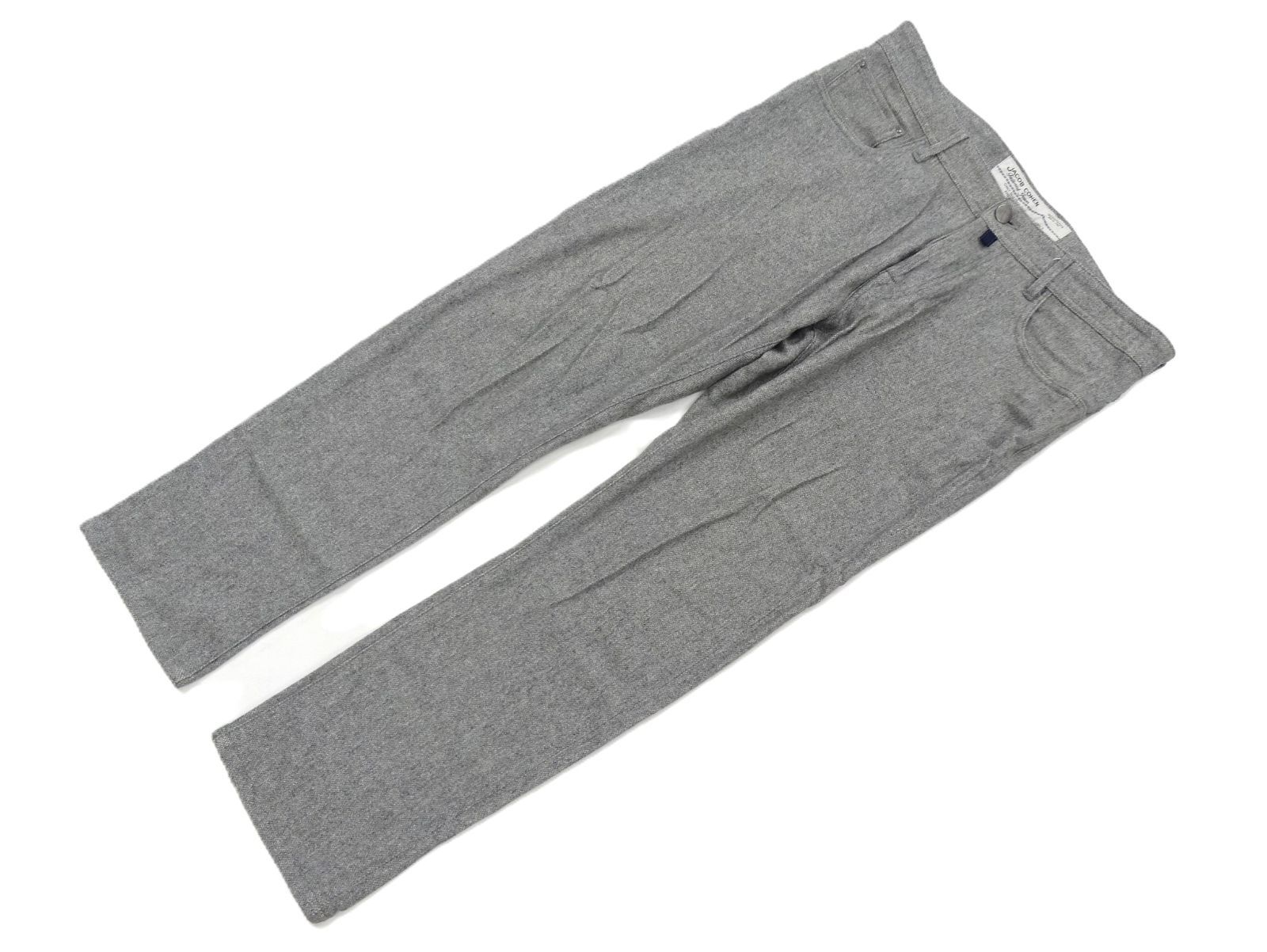 JACOB COHEN ヤコブ コーエン PW688 WOOL 5ポケット パンツ メンズ 33 グレー ハラコパッチ