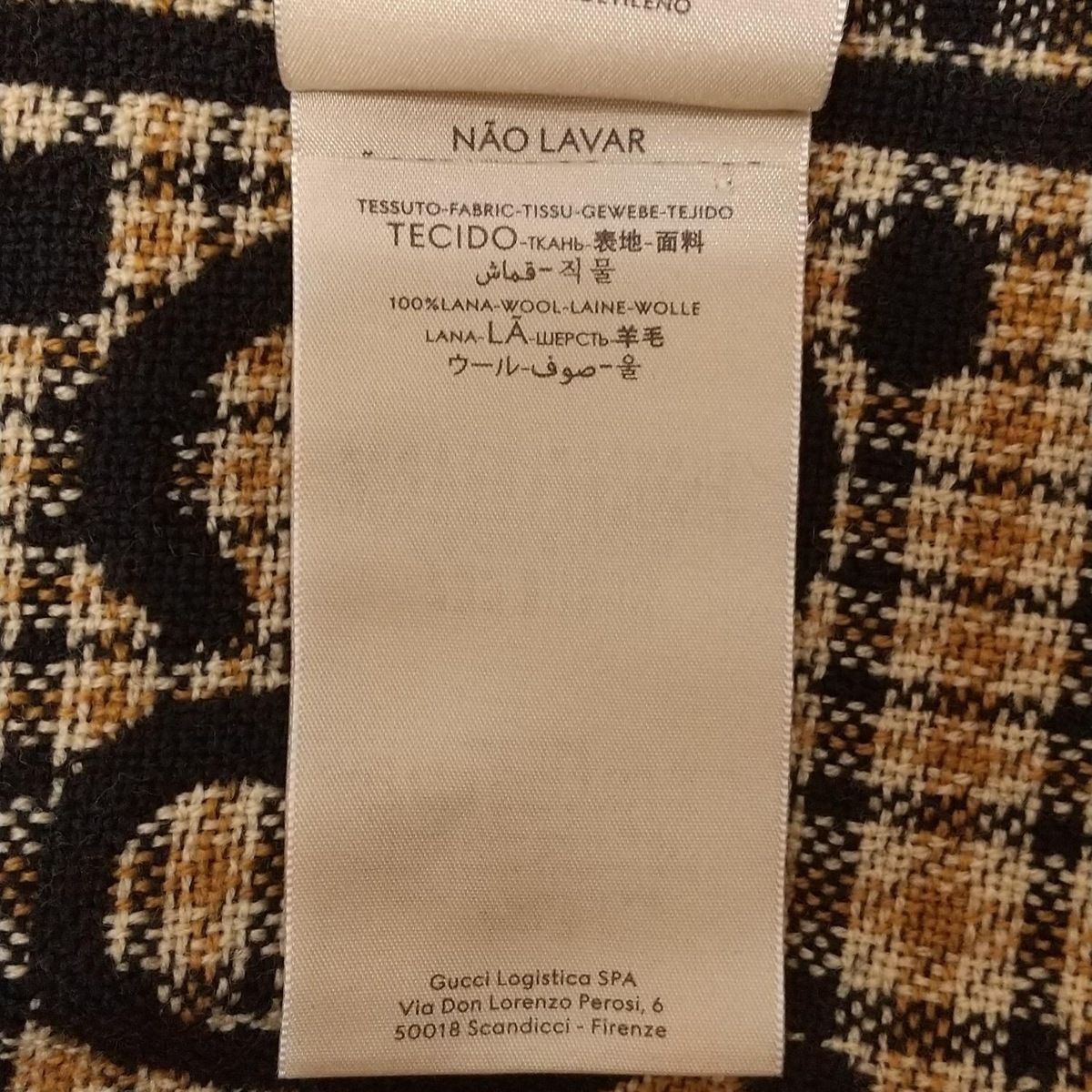 グッチ GUCCI - ウール 黒×ベージュ×ブラウン GG柄/チェック柄 美品  
