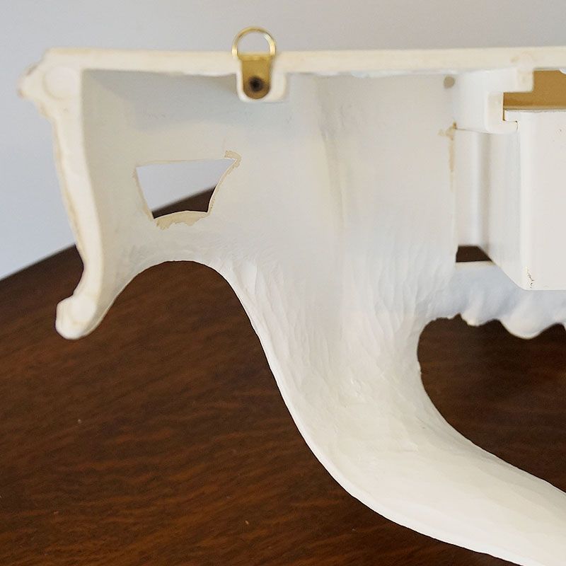 壁掛け コンソール 引出し付 卸売 ホワイト＆ゴールド イタリア製