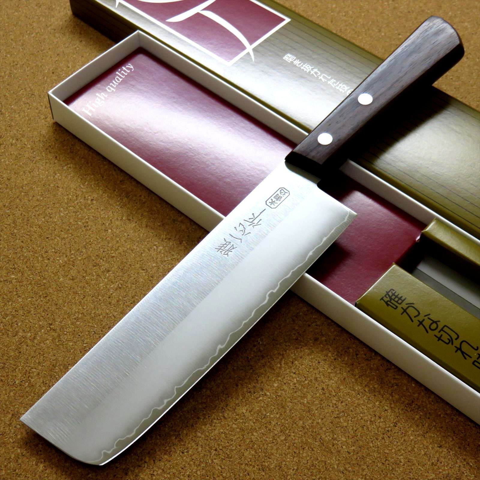 関の刃物 菜切り包丁 16.5cm (165mm) 関兼次 雅一心 三層鋼 本割込 