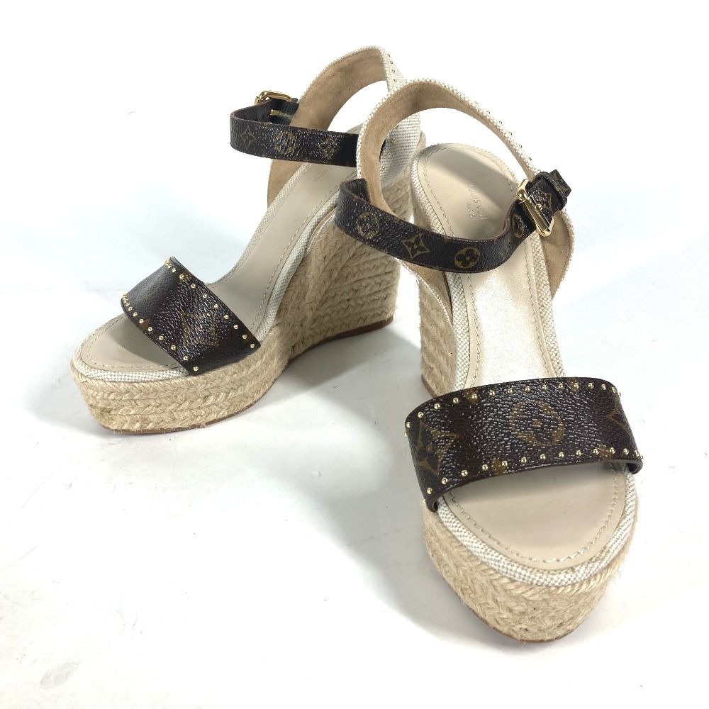 LOUIS VUITTON スタッズ サンダル モノグラム LOUIS VUITTON ルイヴィトン サンダル スタッズ モノグラムキャンバス