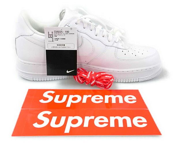 SUPREME×NIKE CU9225-100 AIR FORCE 1 LOW SP エアフォース シューズ