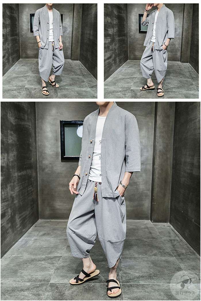 半袖シャツ サルエルパンツ