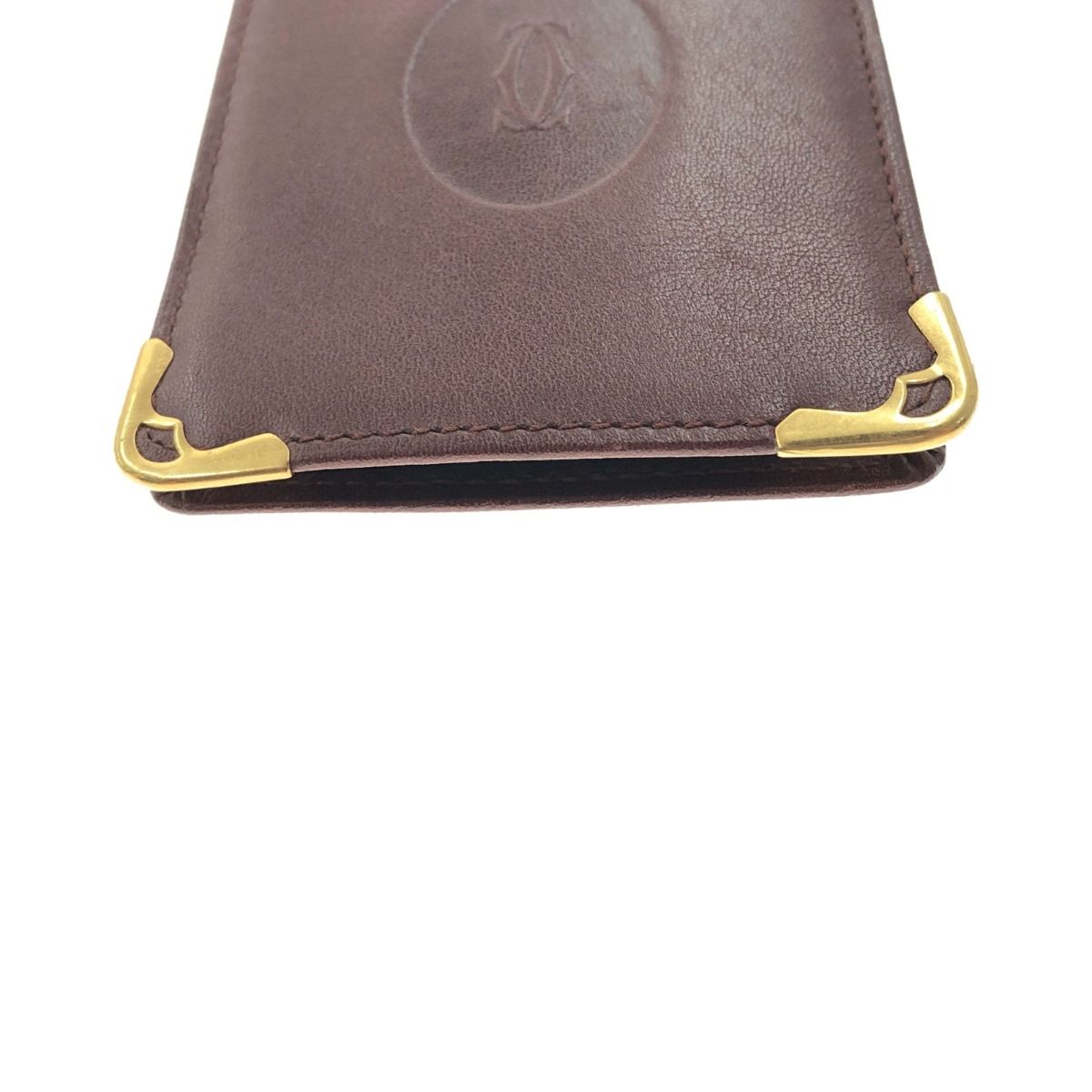 〇〇Cartier カルティエ マスト ドゥ カルティエ カーフレザー タバコ