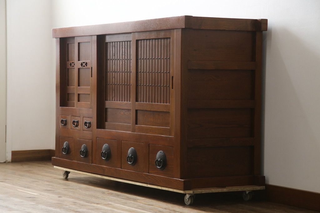 ☆事前問合せ必須☆ 水屋箪笥 中古 美品 サイドボード サイド