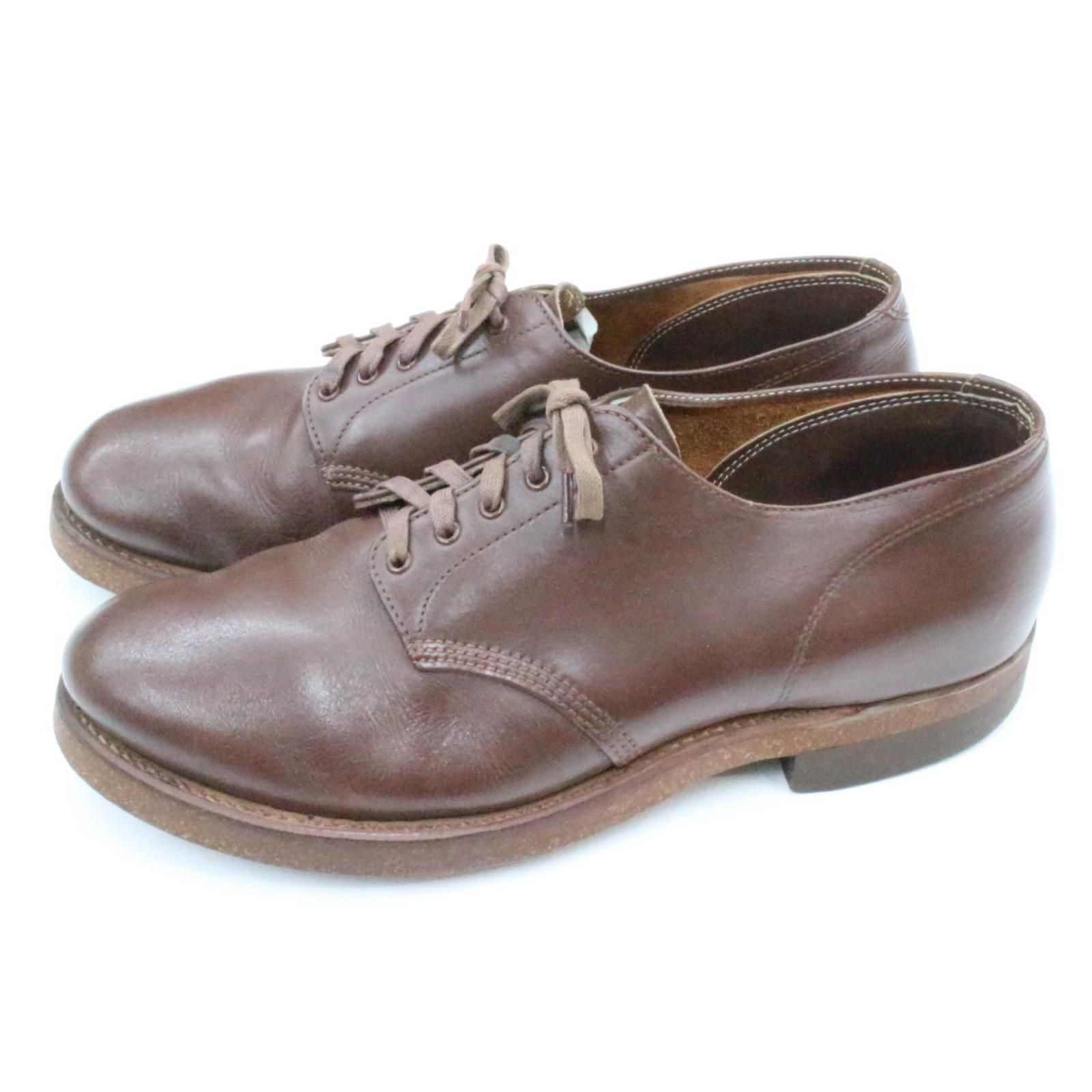 物流センター THOROGOOD | ソログッド その他靴 外羽根 プレーントゥ レザーシューズ 394 ブラウン 26.5cm 906
