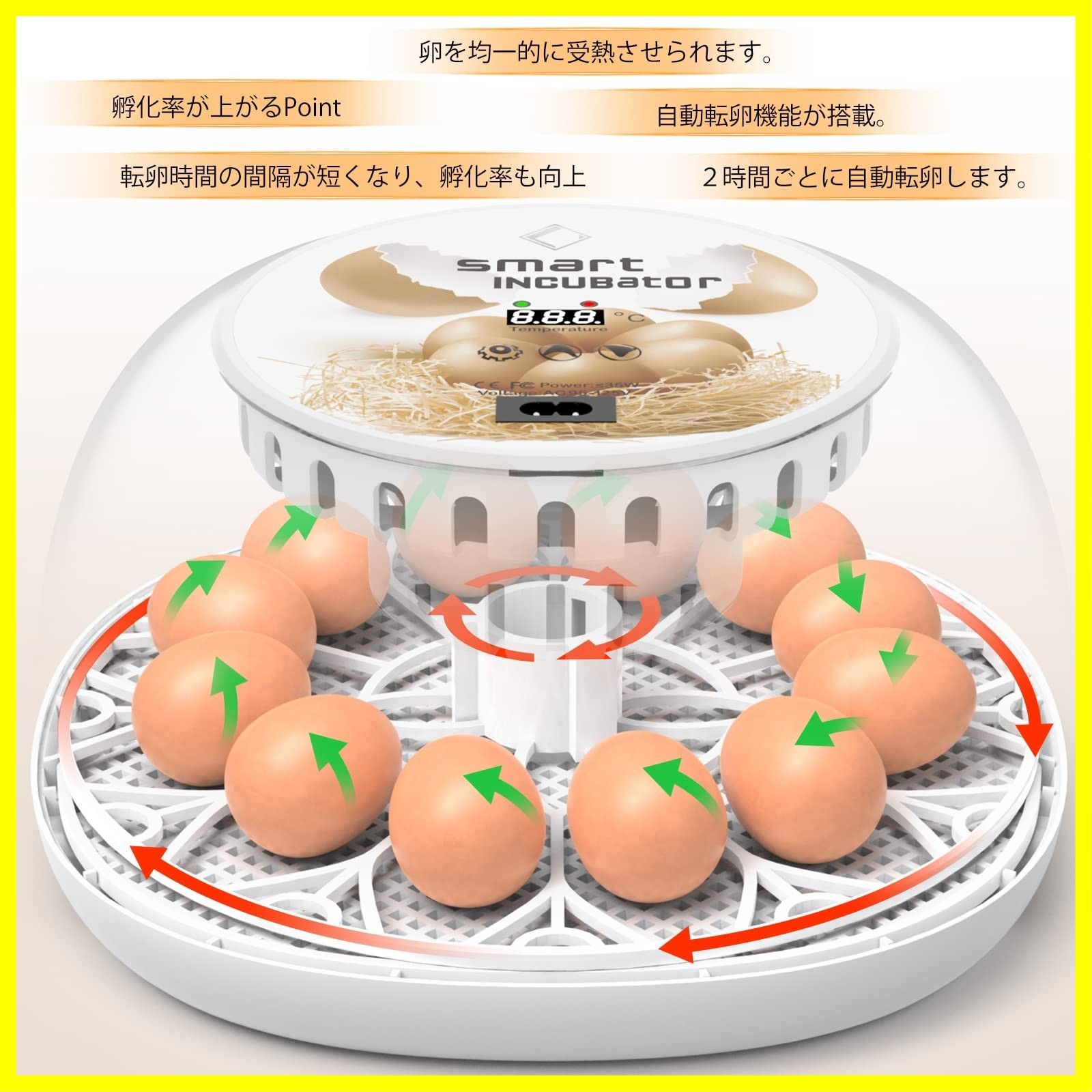 LifeBasis自動孵卵器 インキュベーター 鳥類専用孵卵器 自動転卵式 Amazon.co.jp: LifeBasis 自動孵卵器 インキュベーター 鳥類専用
