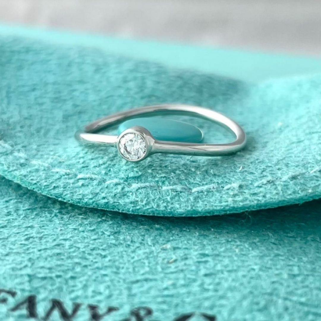 ティファニー ウェーブ シングルロウ プラチナ ダイヤモンド リング PD3fe ティファニー ウェーブ シングルロウ プラチナ ダイヤモンド リング