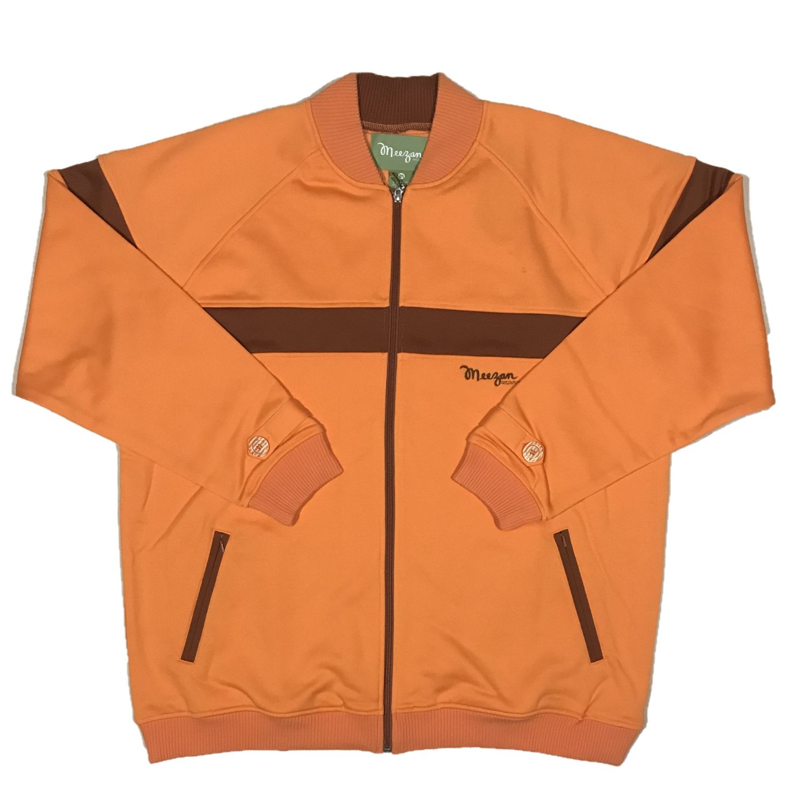 Meezan ミーザン ジップアップ トラック ジャケット オレンジ - メルカリ