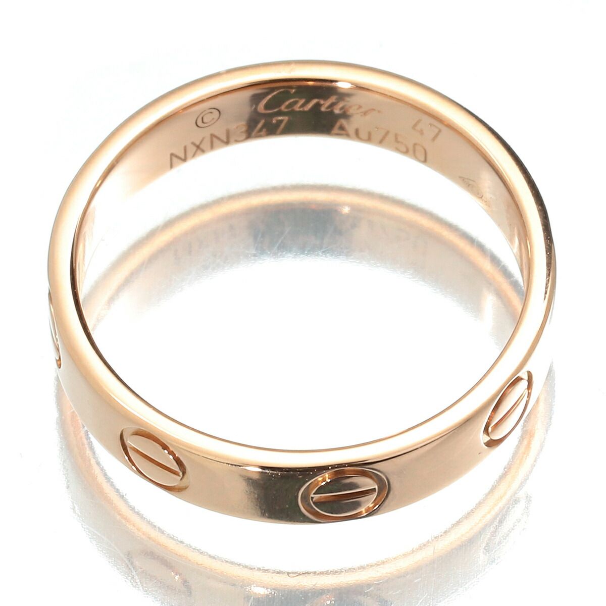 カルティエ ミニラブ リング 指輪 K18 7号 Cartier 中古 プレラブド  