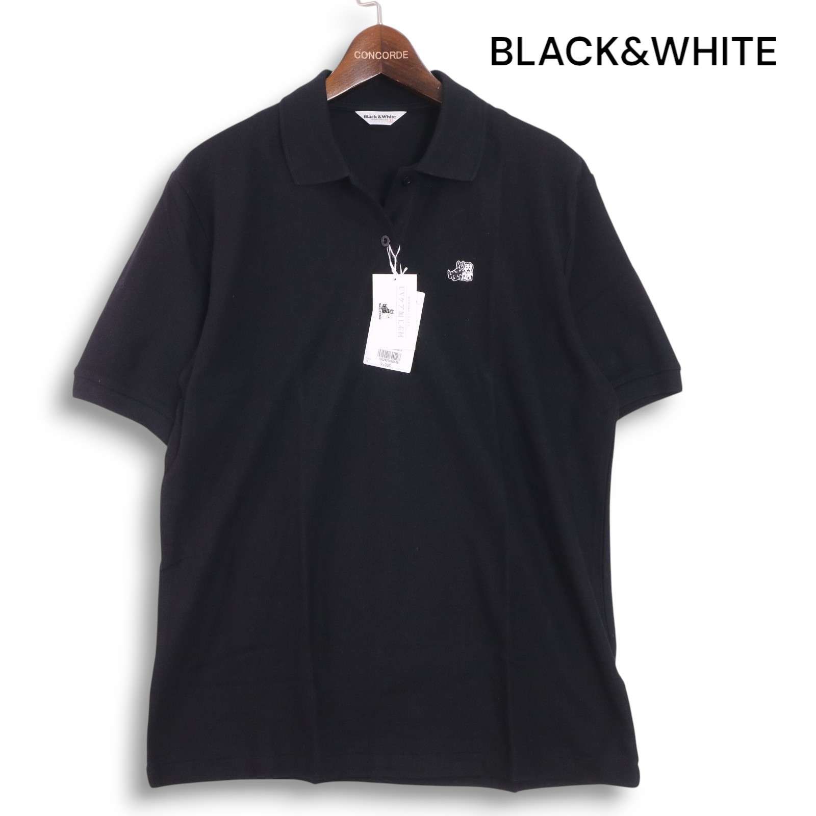 新品 未使用】 BLACK&WHITE ブラック＆ホワイト ゴルフ 春夏☆ ドッグ 