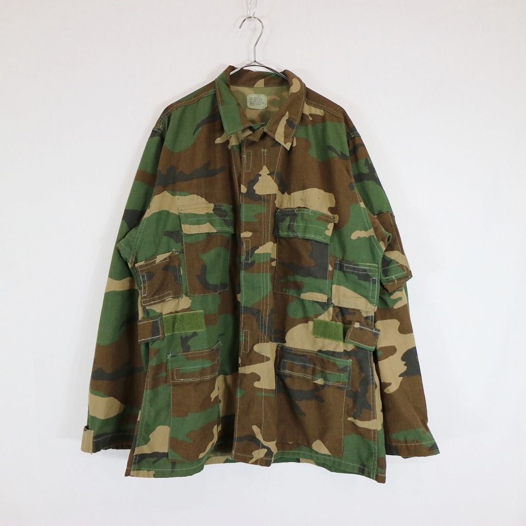 00年代 米軍実物 U.S.ARMY エアクルーコンバット ウッドランドカモ (メンズ LARGE/REGULAR) N7833