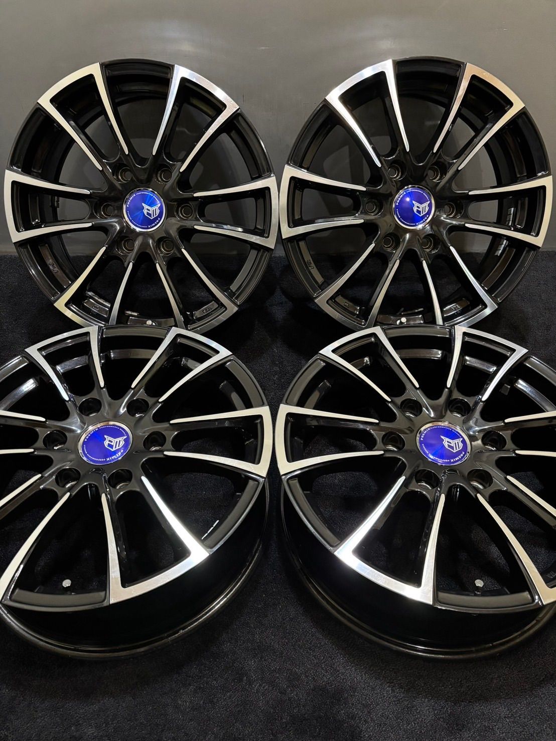 マイスター PREMIX 17インチ 6.5J 38 139.7 6H アルミホイール 4本 ハイエース ブラポリ 1-K272